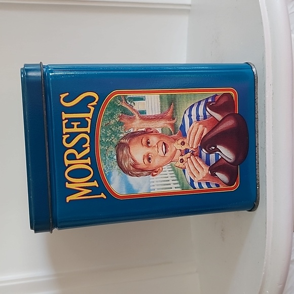 Old Vintage Nestle Toll House Cookies Metal Tin Can Blue - Limited Edition - Picture 5 of 7